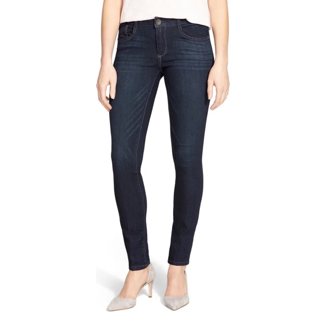 Wit & wisdom jegging jeans dark wash navy blue size 16W